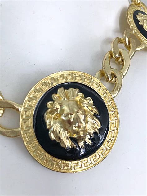 versace necklace box|authentic versace lion necklace.